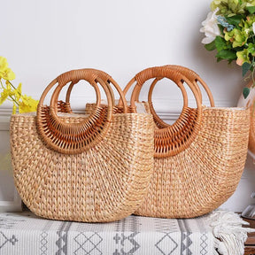 Bolsa de Palha Rattan Primavera