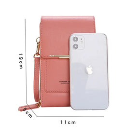 Bolsa Touch Porta Celular Couro Mila