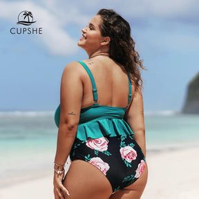 Biquíni Moda Praia Plus Size Verde