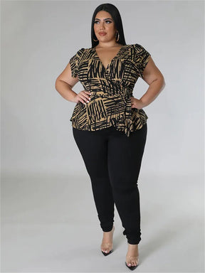 Conjunto Calça e Blusa Plus Size ate 48