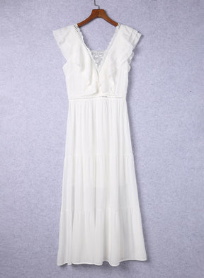 Vestido longo branco elegante