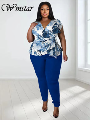 Conjunto Calça e Blusa Plus Size ate 48