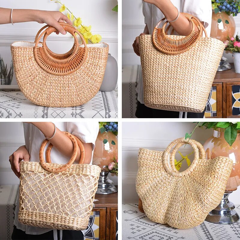 Bolsa de Palha Rattan Primavera