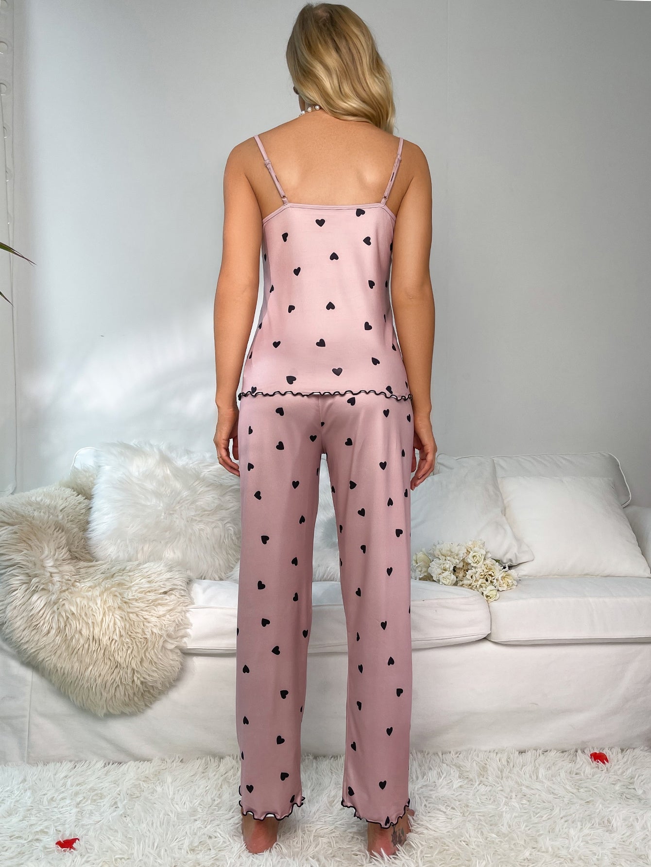Pijama Pink com Coração