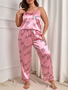 Conjunto Pijama Longo Love Plus Size