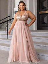 Vestido de Festa Rosê Plus Size