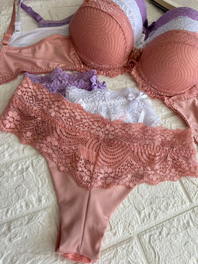 Kit 3 Conjunto De Lingerie Bruna