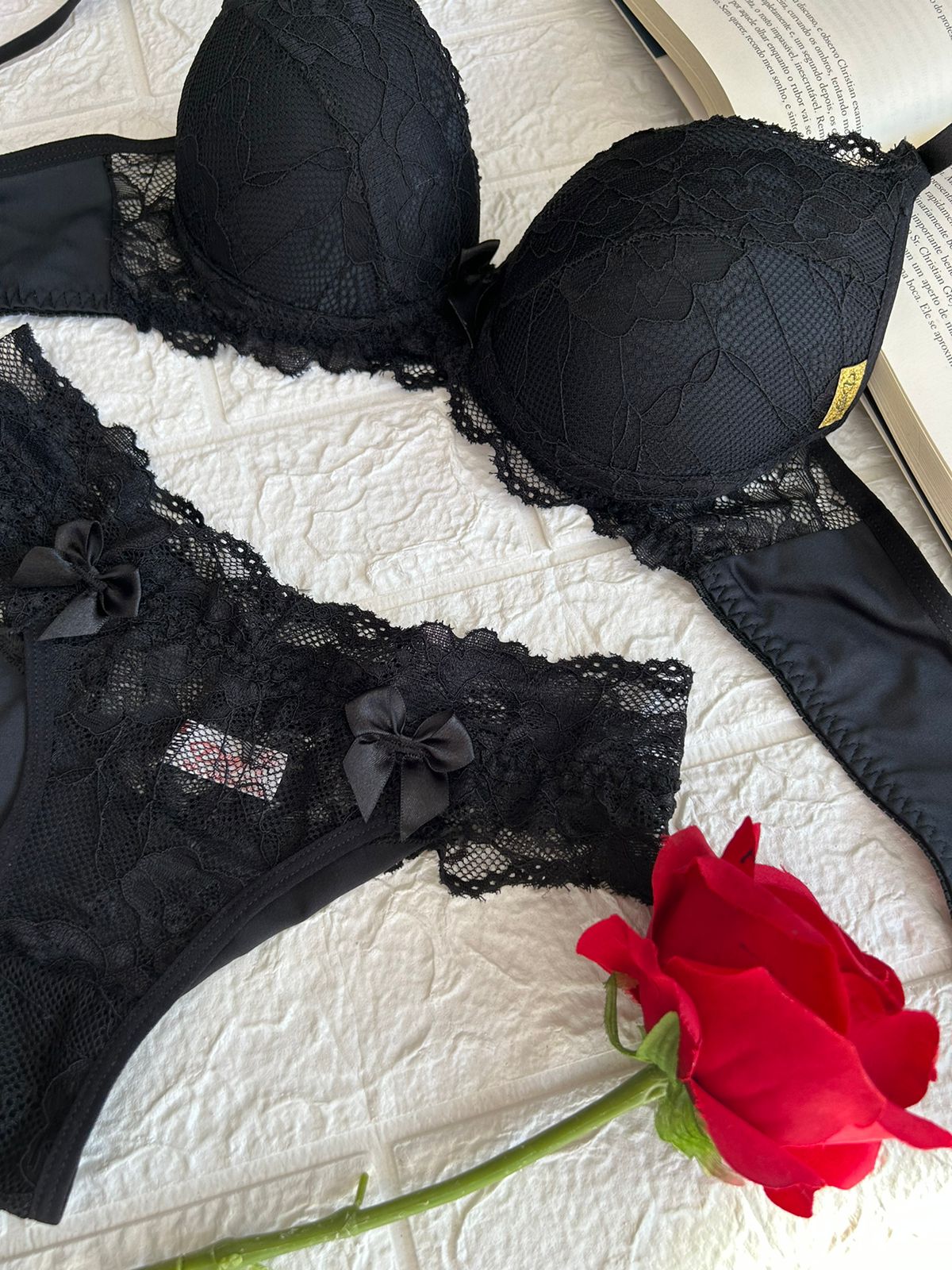 Kit 3 Conjunto De Lingerie Bruna